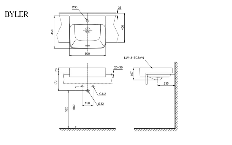 Bản vẽ lắp đặt thiết bị vệ sinh 2