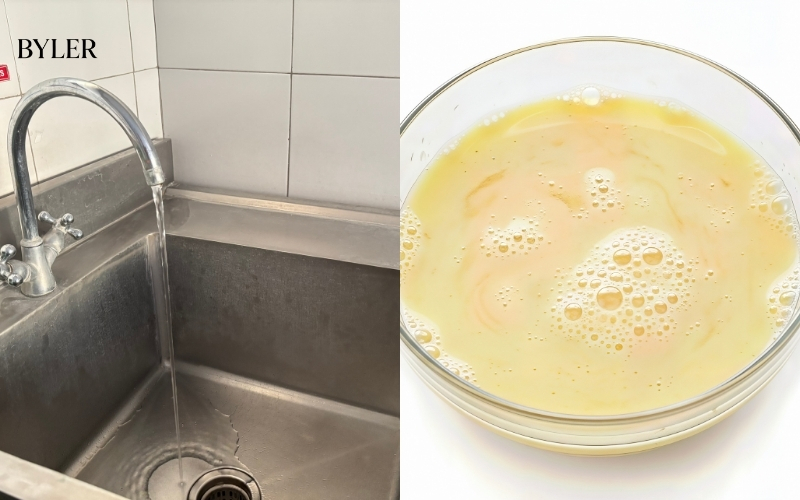 Sử dụng nước rửa bát pha loãng