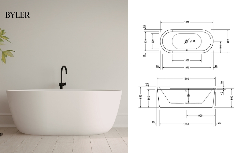 Kích thước Bồn tắm