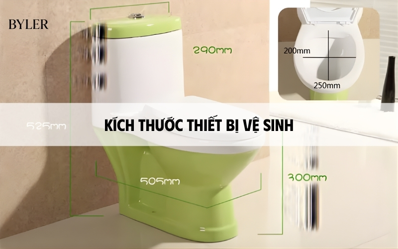 Kích thước thiết bị vệ sinh​