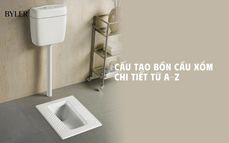 Cấu tạo bồn cầu xổm
