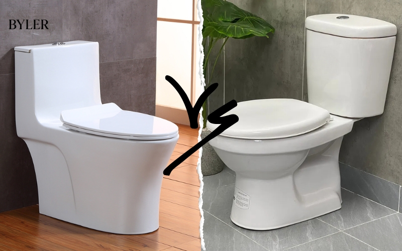 So sánh bồn cầu 1 khối và 2 khối