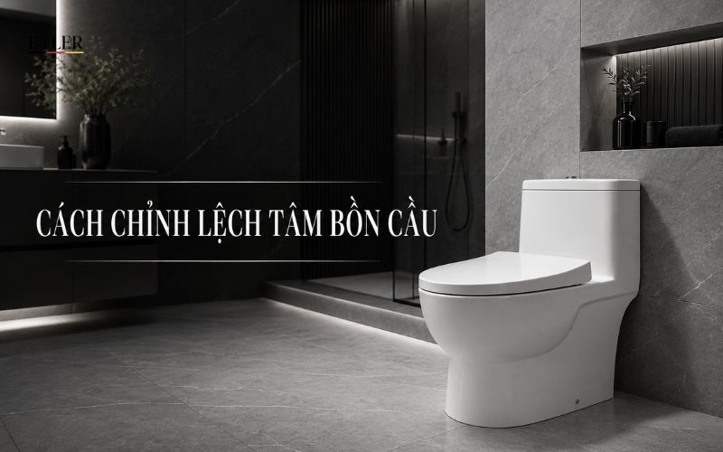 Chỉnh lệch tâm bồn cầu