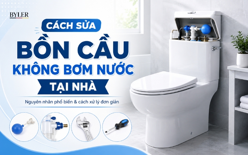 Cách sửa bồn cầu không bơm nước Cách sửa bồn cầu không bơm nước