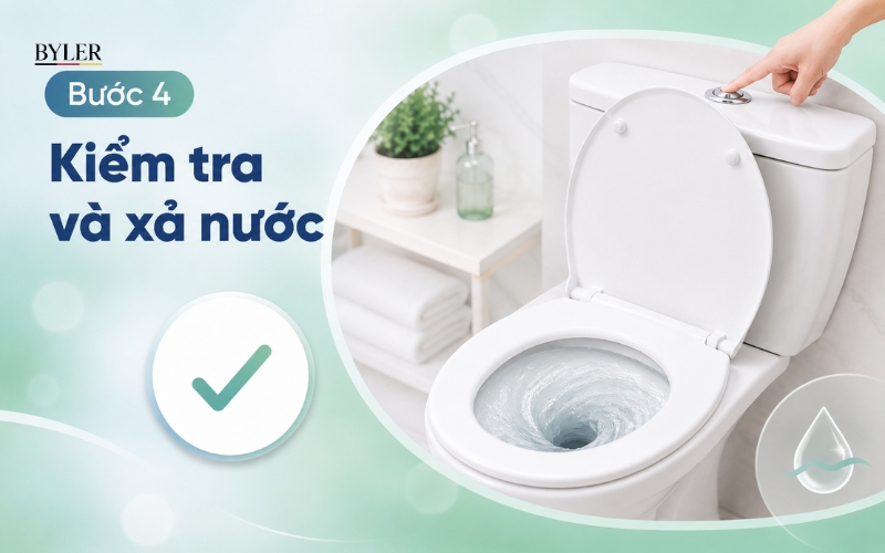 Kiểm tra và xả nước Kiểm tra và xả nước