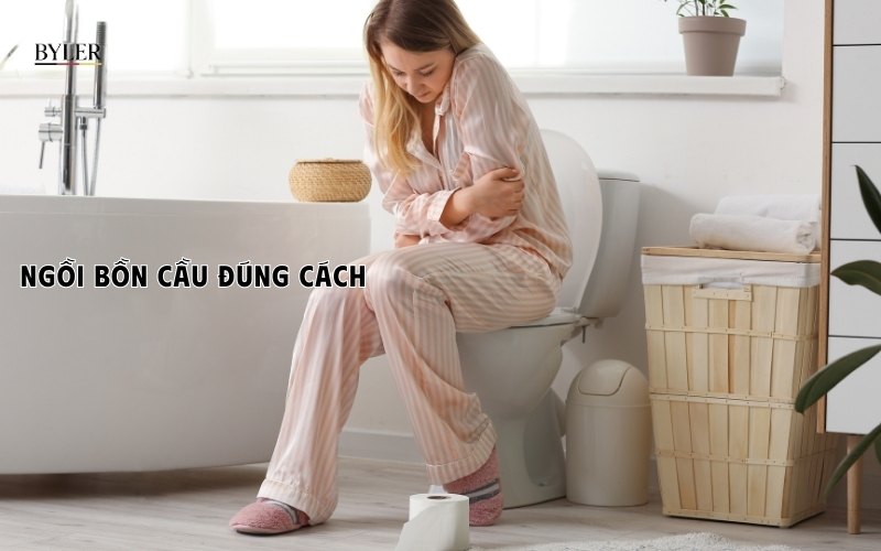 Ngồi bồn cầu đúng cách