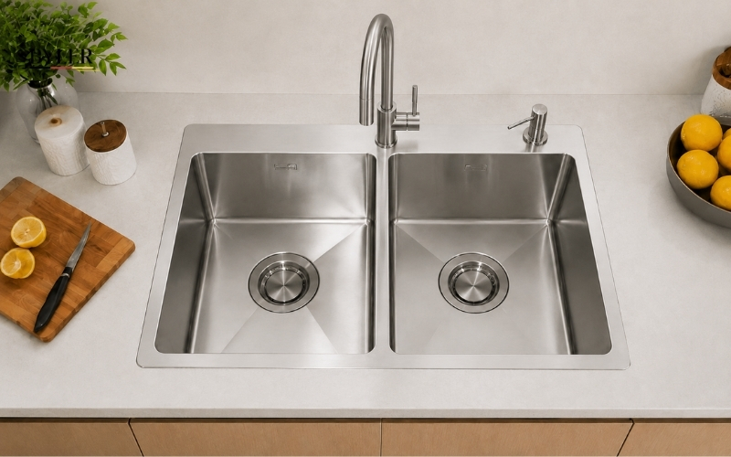 Chậu rửa bát 1 hố và 2 hố đâu là lựa chọn phù hợp