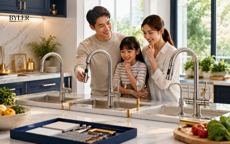 Nên chọn loại vòi rửa bát nào cho gia đình