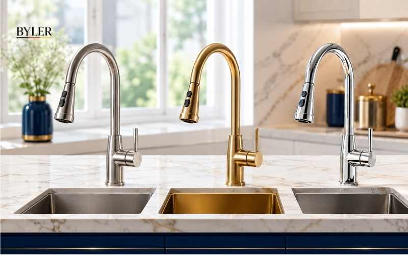 Phân loại vòi rửa bát theo chất liệu