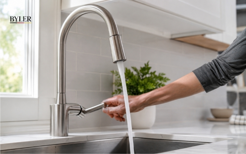 Vòi rửa bát hoạt động như thế nào