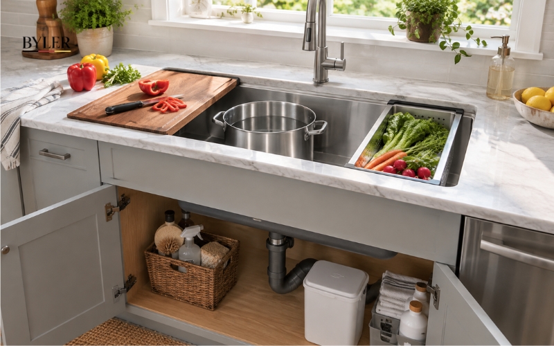 5 Lợi ích của chậu rửa bát 1 hố