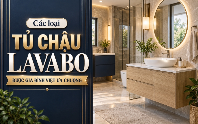 Các loại tủ chậu lavabo