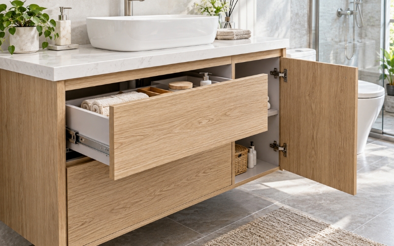 Tổng quan về chất liệu tủ chậu lavabo