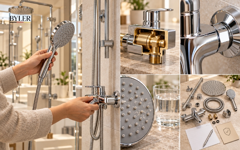 Bí quyết chọn chất liệu sen tắm bền đẹp 