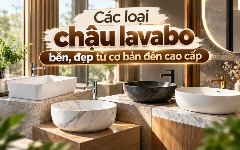 Các loại chậu lavabo