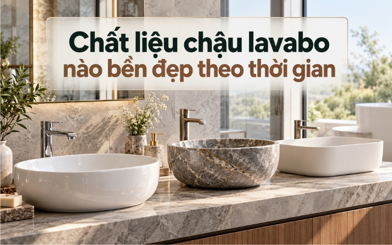 Chất liệu chậu lavabo