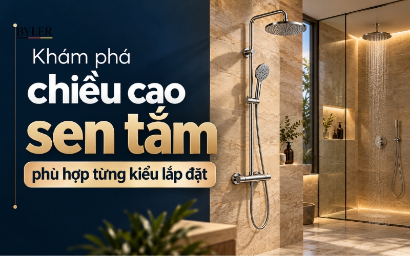 Chiều cao sen tắm