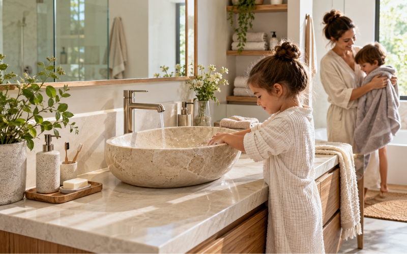 Chọn lavabo đá theo nhu cầu sử dụng