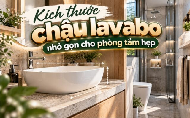 Kích thước chậu lavabo