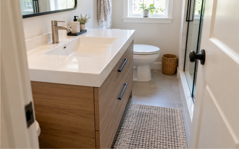 Kích thước chậu lavabo nhỏ gọn cho phòng tắm hẹp
