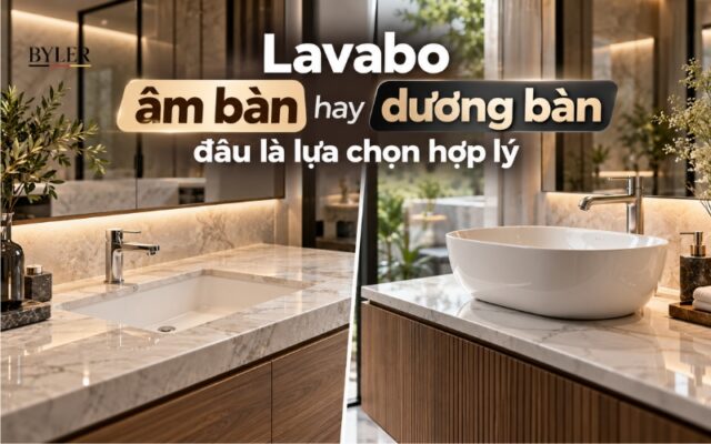 Lavabo âm bàn hay dương bàn