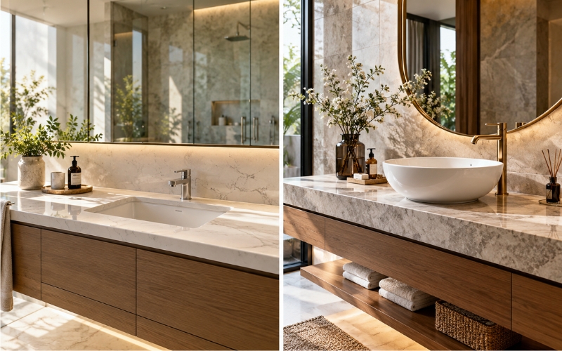 Lavabo âm bàn hay dương bàn đâu là lựa chọn hợp lý
