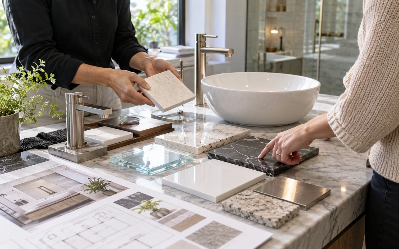 So sánh độ bền của các chất liệu chậu lavabo