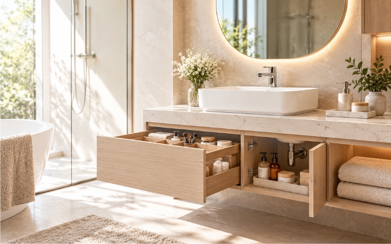 Tủ chậu lavabo thay đổi phòng tắm như thế nào