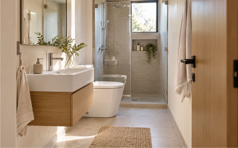 Vì sao phòng tắm nhỏ cần chọn đúng kích thước lavabo